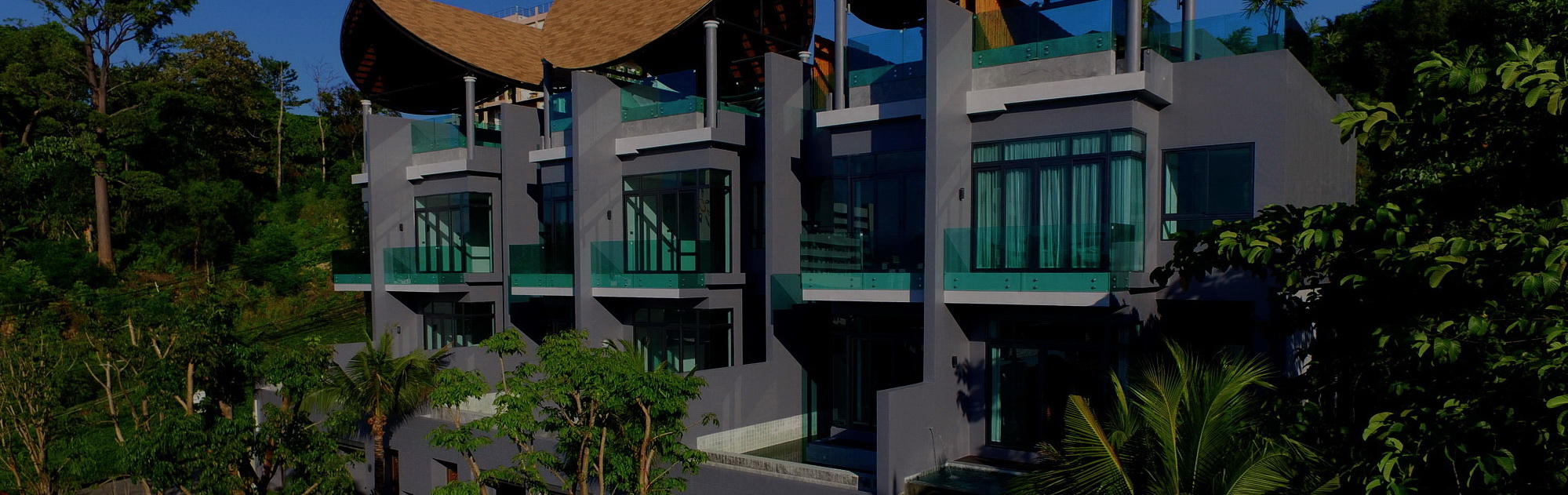 Bukit pool villa - front view