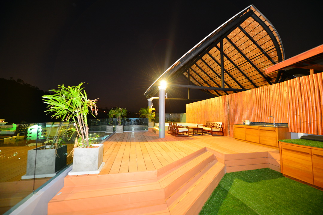 Bukit pool villas - Rooftop - Night